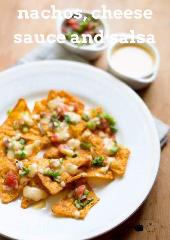 Homemade Cheese Sauce and Salsa for Nachos (3)