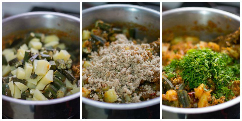 Aloo-bhindi-masala-recipe-potatoes-okra-curry-finish