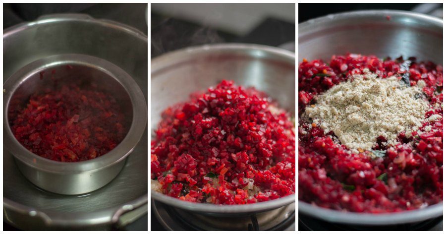 Beetroot-poriyal-without-coconut-thoran-stir-fry-Vegan-south-indian-side-dish-finishing - 13