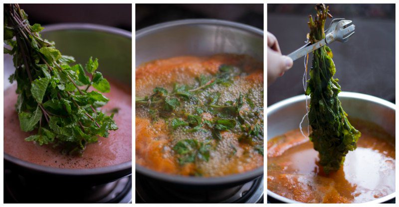 Easy-Tomato-Mint-Soup-Recpe-For-Cold-Fever-mint - 8
