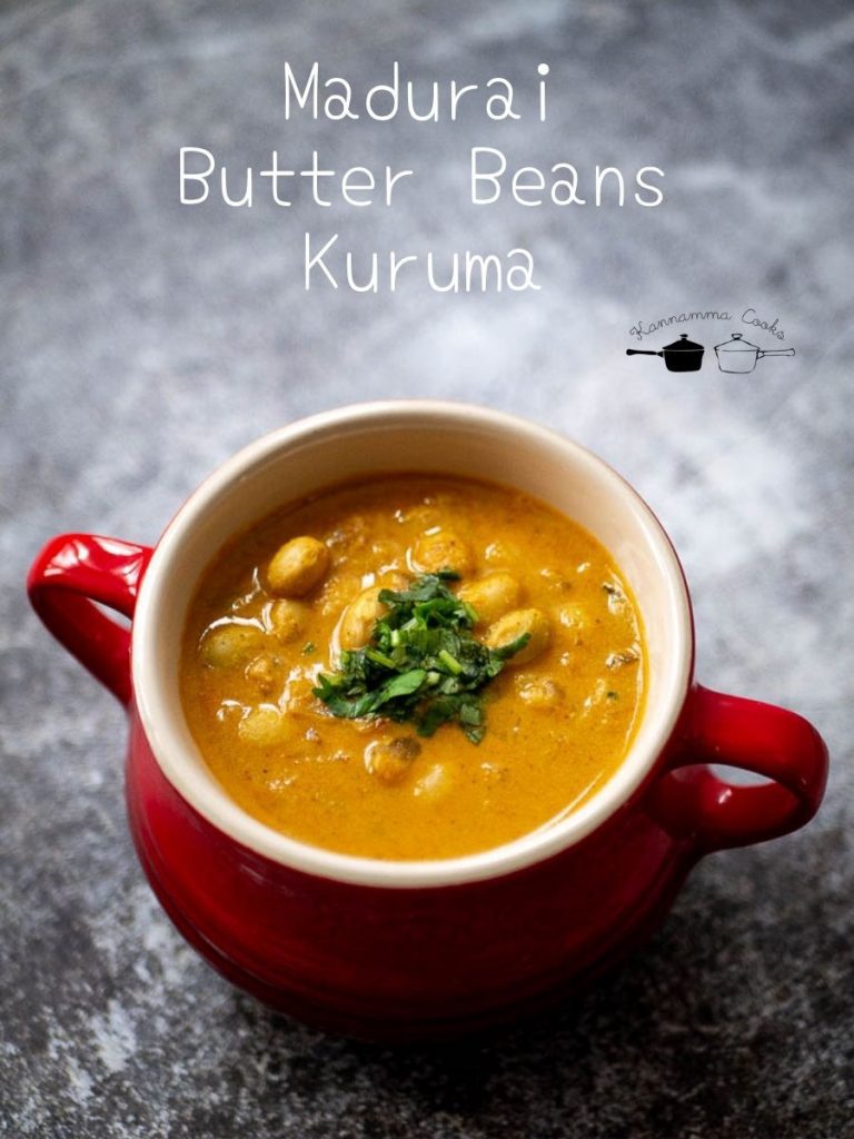 Madurai Butter Beans Kuruma Recipe Kannamma Cooks