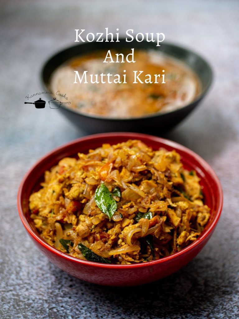 Kozhi Soup & Muttai Kari (1)