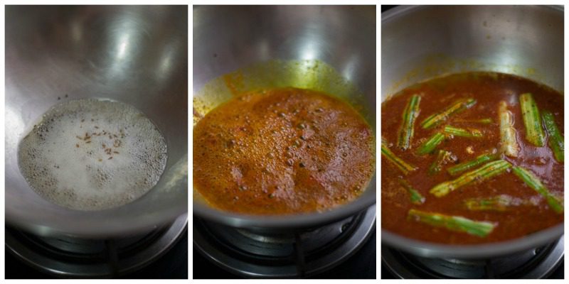Madras-Style-Murungakkai-Sambar -kannammacooks.com #Recipe #Tamilnadu #Madras #style #murungakkai #sambar #idli #Indian #Chennai #drumstick #Sambar #cook