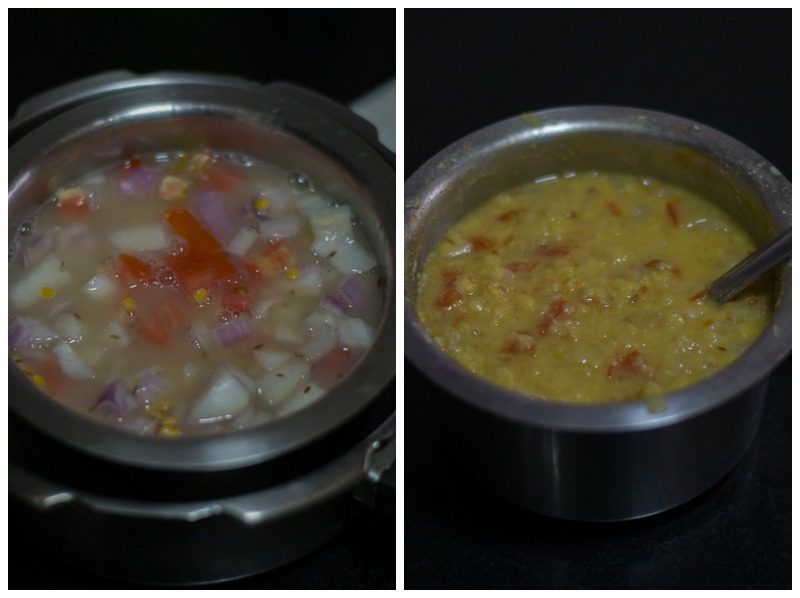 Madras-Style-Murungakkai-Sambar -kannammacooks.com #Recipe #Tamilnadu #Madras #style #murungakkai #sambar #idli #Indian #Chennai #drumstick #Sambar #lentils