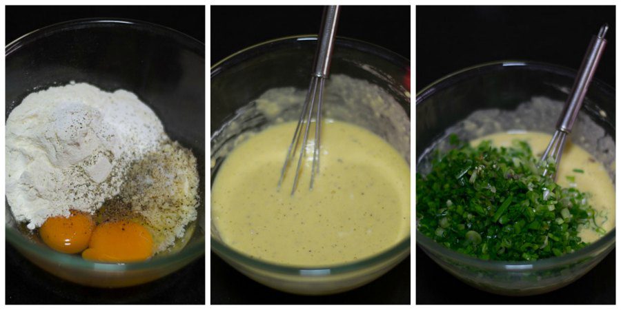 Mario-Batali-Italian-Spring-Onion-Frittelle-Recipe-make-batter - 13