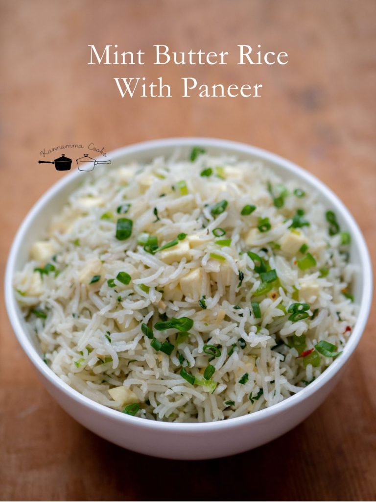 Mint Butter Fried Rice With Paneer (1)