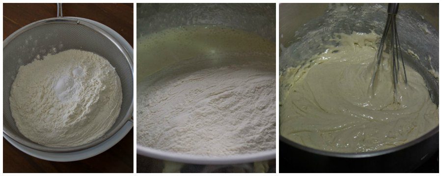 Moist-fluffy-best-simple-vanilla-cake-hot-milk-cake-indian-tea-cake-add-flour |kannammacooks.com #indian #tea #cake #vanilla #sponge #plain #crumb #yummy
