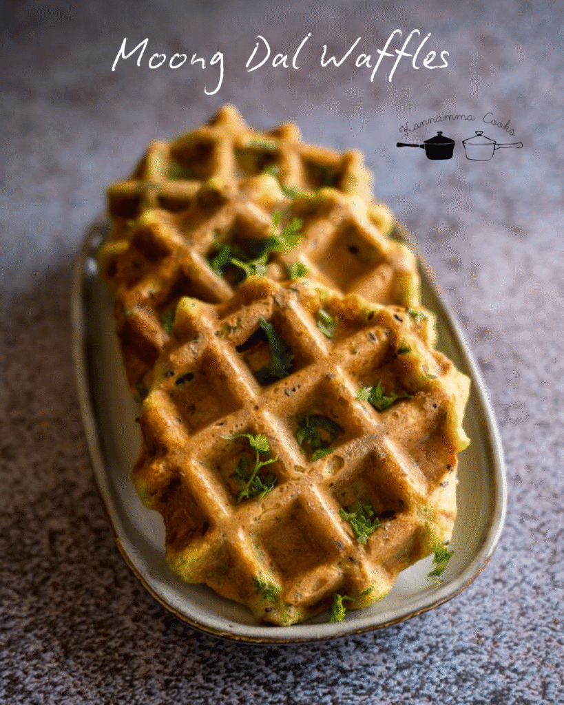 Moong Dal Waffles (2)