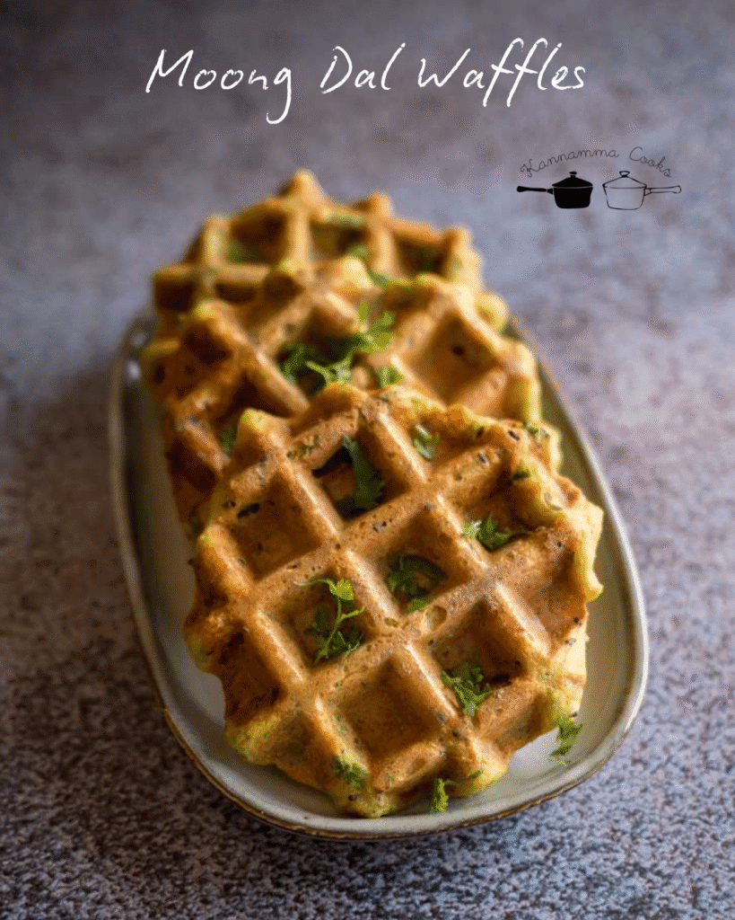 Moong Dal Waffles (3)
