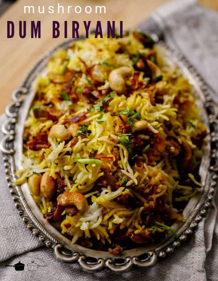 Mushroom-Dum-Biryani-recipe-hyderabadi style-1 - 2