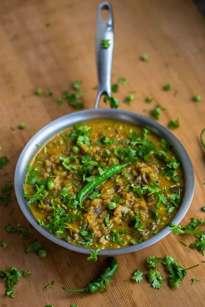 Mushroom-mattar-masala