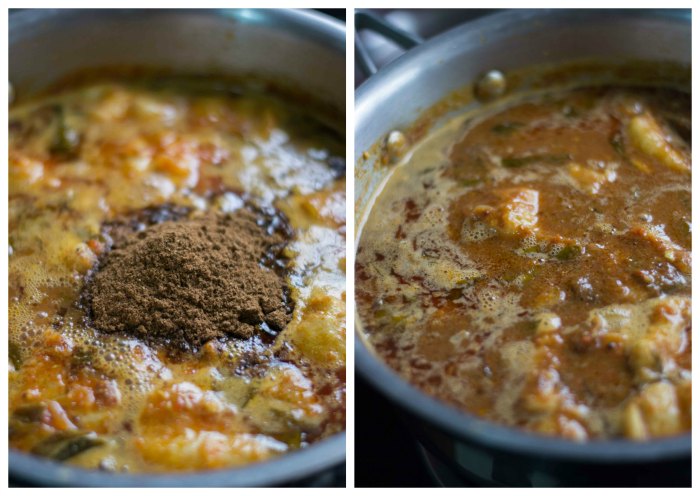 Nellore-Chepala-Pulusu-Andhra-Telugu-Fish-Curry-Recipe-finishing-powder