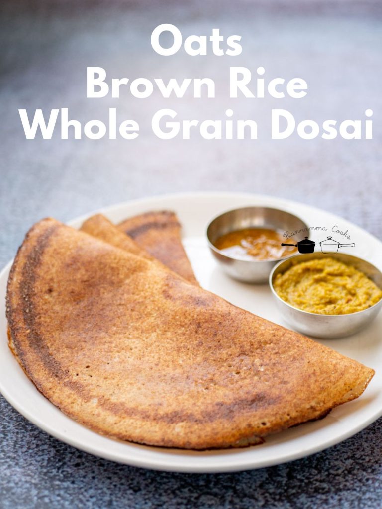 Oats Brown Rice Whole Grain Dosai