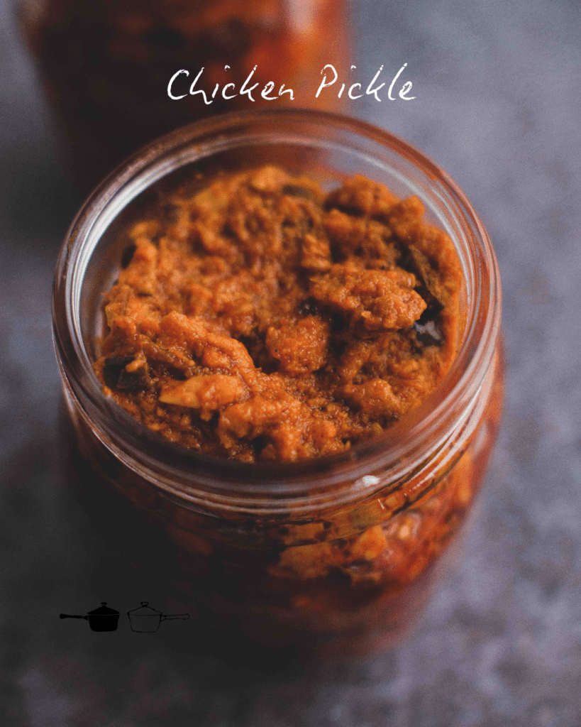 Spicy South Indian Chicken Pickle With Vinegar