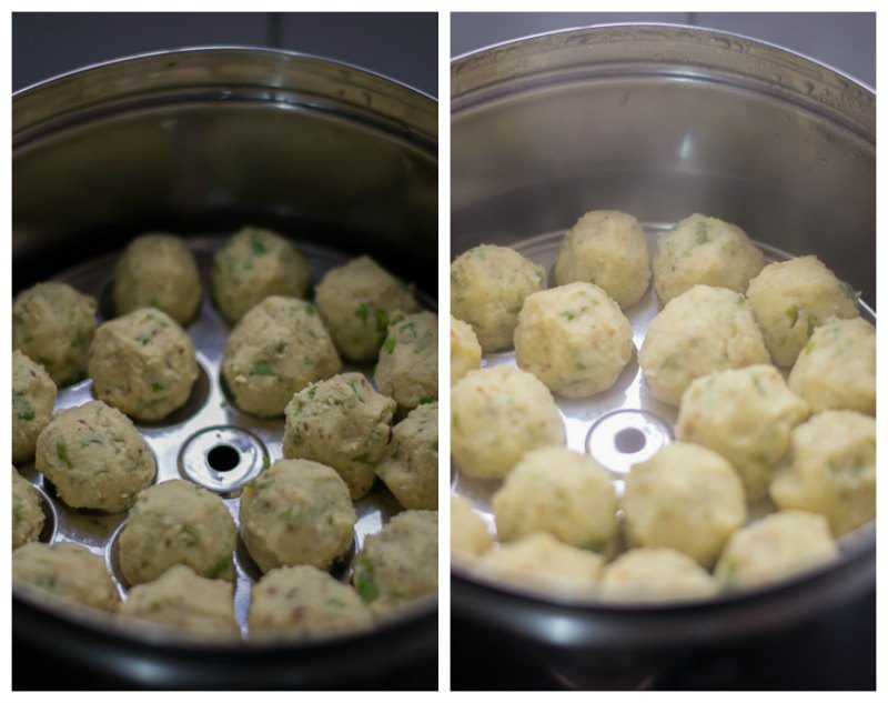 Tamil-Chettinad-veg-kola-urundai-kuzhambu-recipe-steam - 18