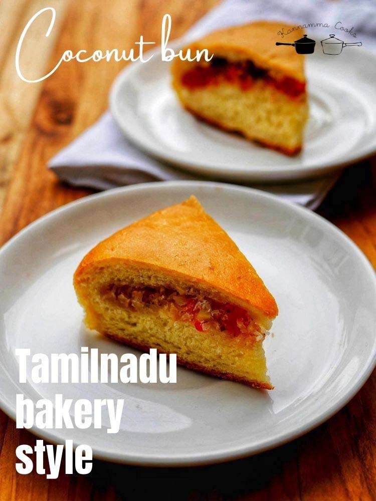 Thengai-bun-tamil-Indian-bakery-style-coconut-bun-oven-recipe-17