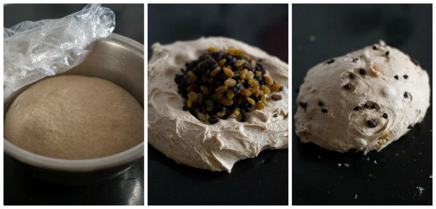 UK-Hot-Cross-Buns-Recipe-Yeast-Wholemeal-Easter-fruits-knead - 5