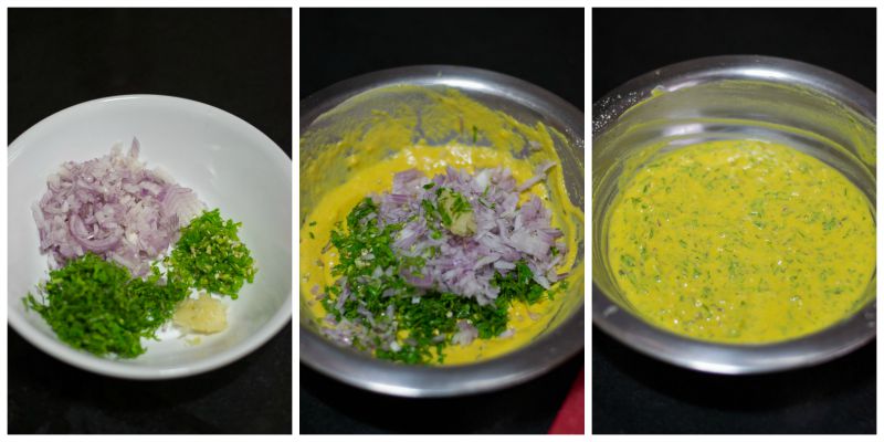 bread-besan-toast-recipe-mix-well - 3