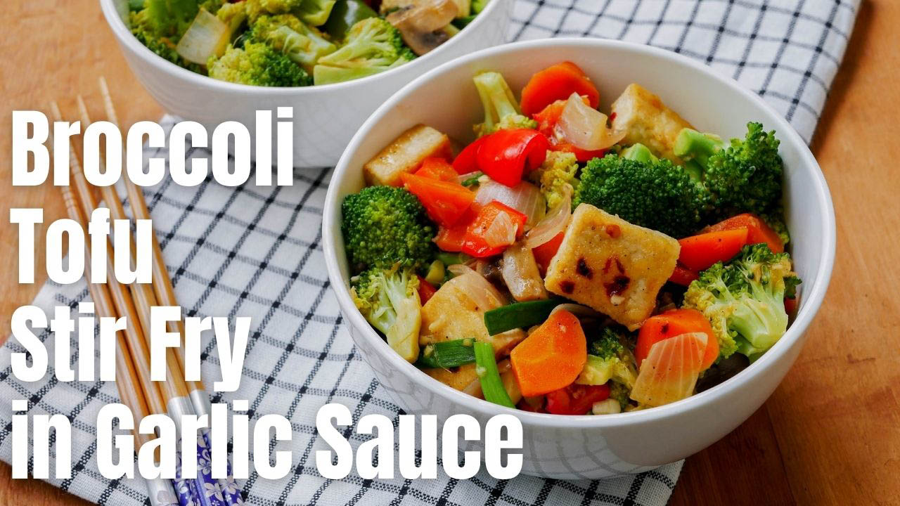 broccoli tofu stir fry garlic sauce - 11