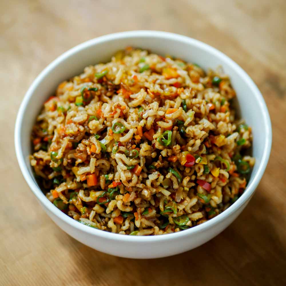 Chilli Garlic Fried Rice – Made with Brown Rice
