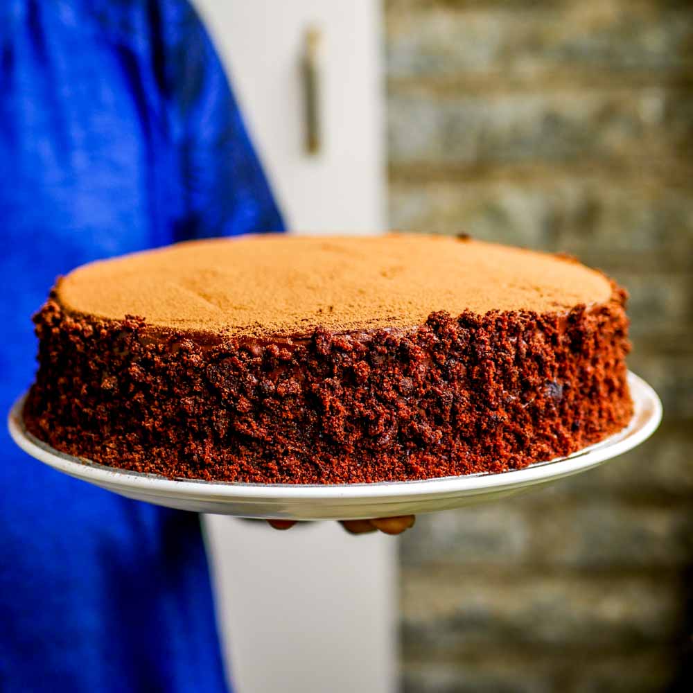 Chocolate Cake With Chocolate Ganache Frosting Recipe