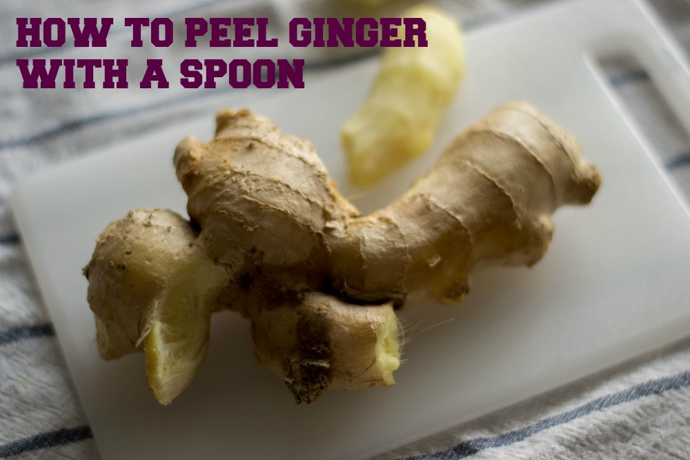 How to peel ginger with a spoon / Easy Method to peel ginger using a spoon