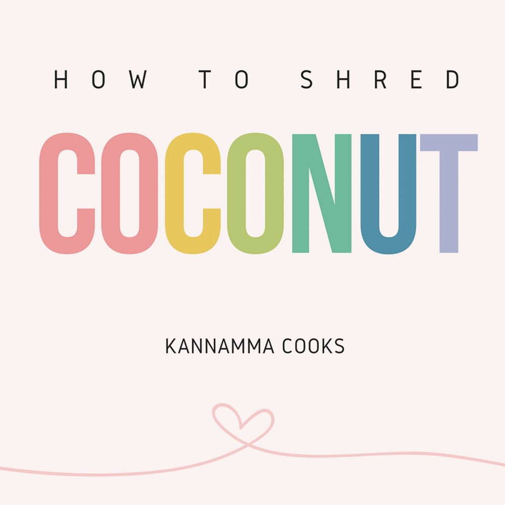 How to shred and store coconut in the freezer