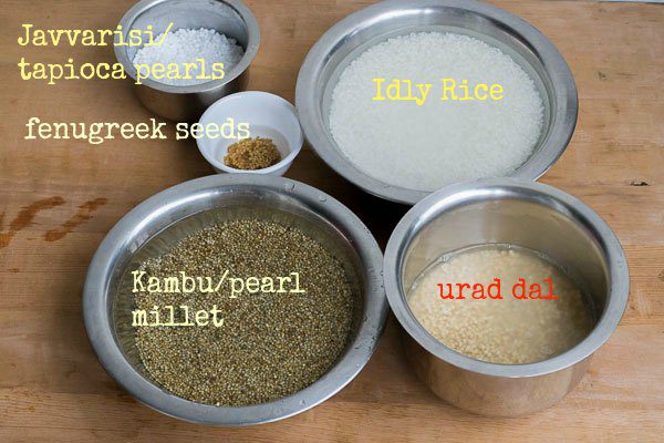 kambu-bajra-sajje-pear-millet-dosa-dosai-crepe-recipe-fermented-version-ingredients |kannammacooks.com #gluten-free #vegan #healthy #millets #lost #grains #breakfast #fermented #dosa #crepe - 11