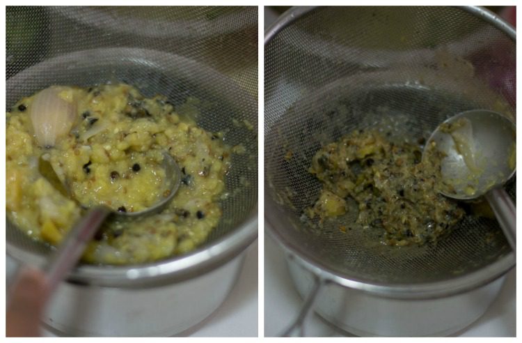 murungai-keerai-soup-recipe-colander - 7