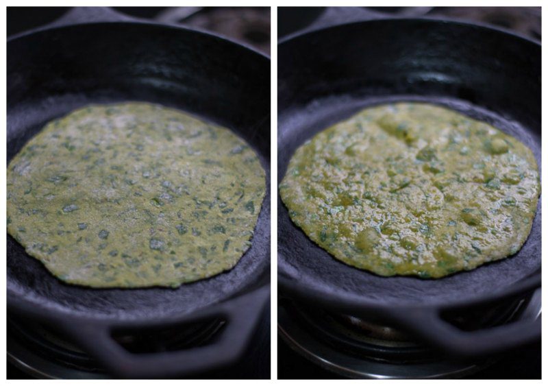 Palak Chapati, Spinach Chapati Recipe Kannamma Cooks