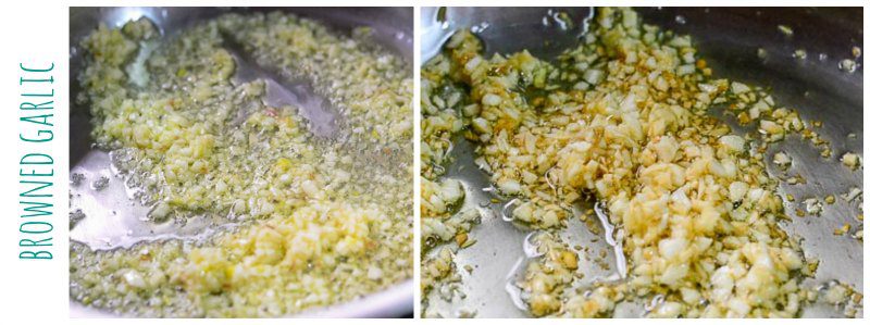 pasta-with-garlic-tomato-cream-sauce-and-basil-comfort-food-italian-recipe-browned-garlic |kannammacooks.com #garlic #basil #tomato #pasta #cream #sauce #30-minutes #dinner #easy #recipe #italian - 4