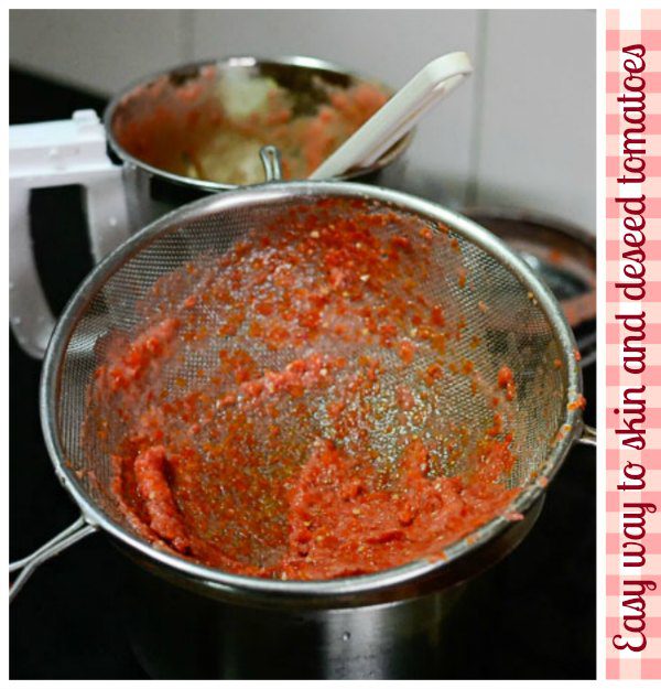 pasta-with-garlic-tomato-cream-sauce-and-basil-comfort-food-italian-recipe-skinned-deseeded-tomatoes |kannammacooks.com #garlic #basil #tomato #pasta #cream #sauce #30-minutes #dinner #easy #recipe #italian - 3