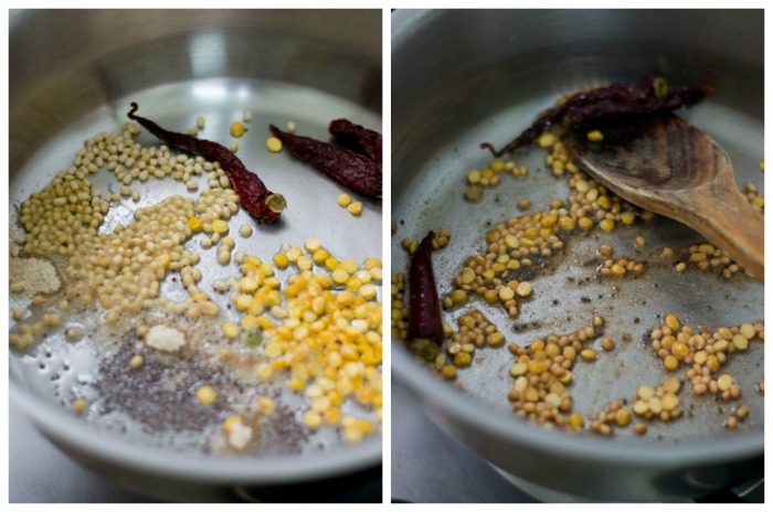 ridge-gourd-thogayal-tempering - 13