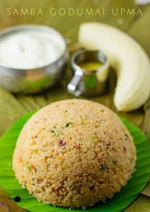 Samba Godumai Upma, Samba Ravai Upma, Kongunad special Emmer Wheat Upma