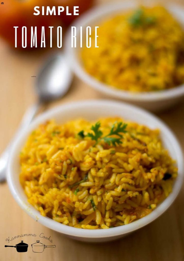 Simple Tomato Rice South Indian Style – Kannamma Cooks
