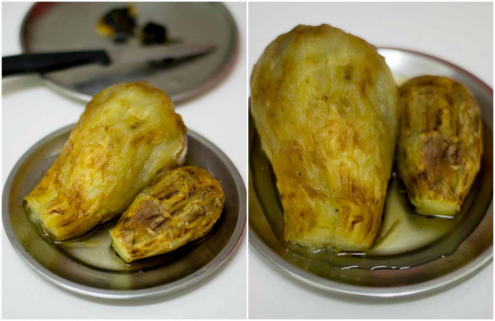 sutta-kathirikkai-chutney-thogayal-recipe-3 - 4