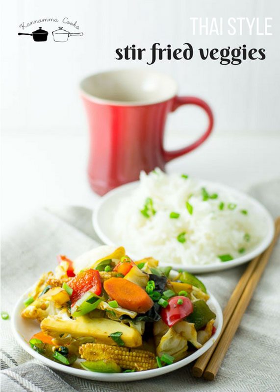Thai style stir fry vegetables – Kannamma Cooks